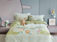 Детское постельное белье из египетского хлопка Premium ASABELLA Шапито 145х205 1,5-спальное