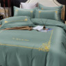 Постельное белье из сатина с вышивкой KARVEN N005-662 50х70 (2шт), 70х70 (2шт) семейное