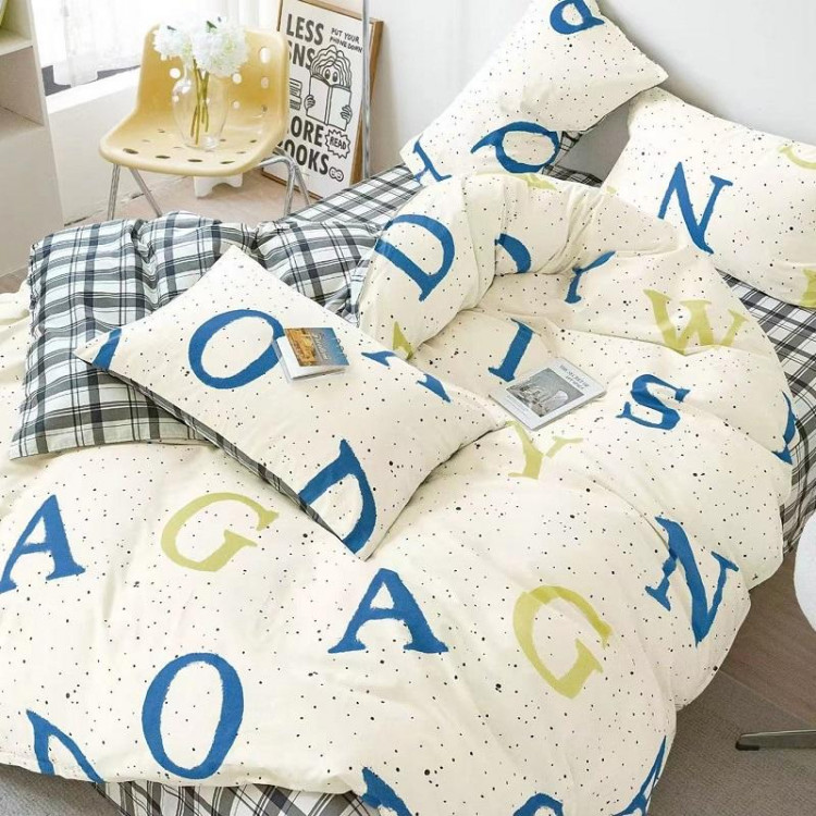 Постельное белье из сатина TANGO буквы 50х70 (2шт) 2-спальное