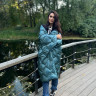Дорожный плед-пончо пуховый GERMAN GRASS Travel Cape Plaid Grass Aqua 130х170