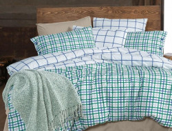 Постельное белье из фланели SAREV MAYON MAVI 1,5-спальное