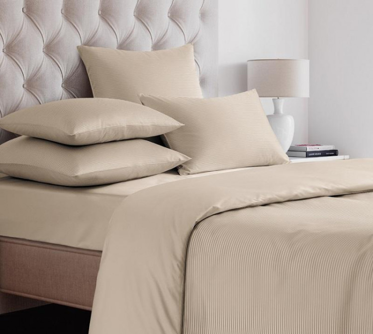 Пододеяльник из страйп-сатина SAILID ST-6-150х215 бежевый 150х215