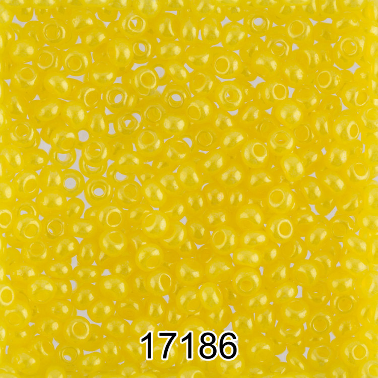 Бисер PRECIOSA (Чехия) круглый 1 10/0 2.3 мм 500 гр 17186 (Ф021) желтый