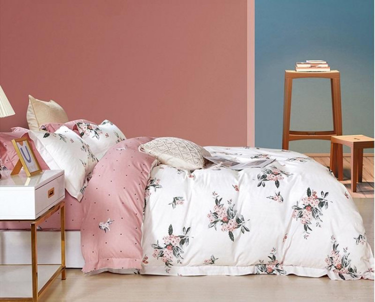 Постельное белье двухстороннее из твил-сатина SAILID BP-141-3 евро