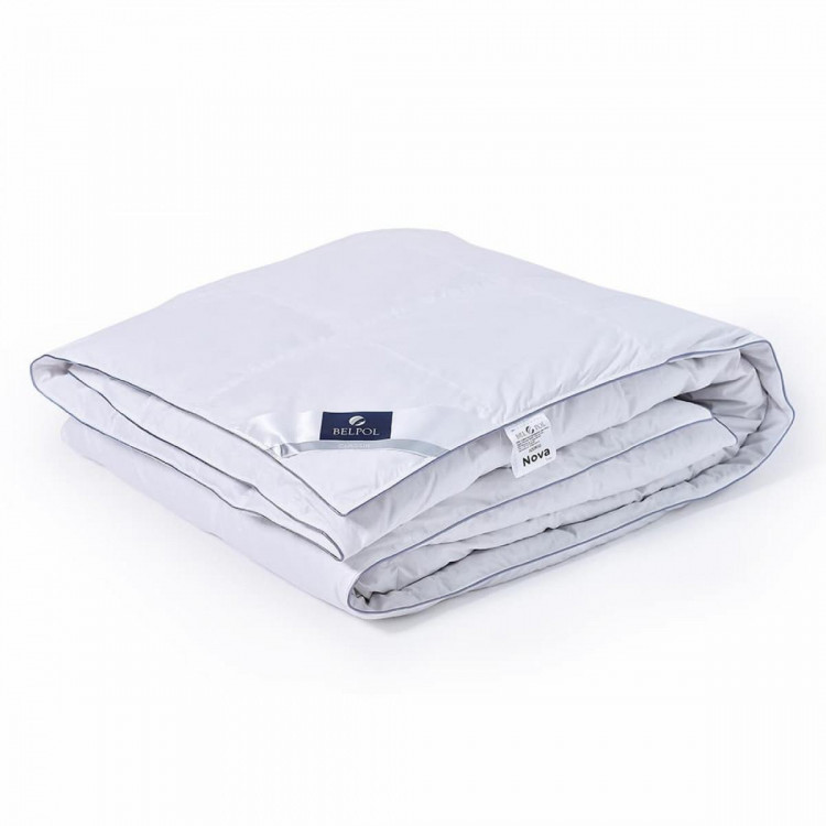 Одеяло кассетное из серого гусиного пуха BELPOL NOVA LIGHT 140х205 всесезонное