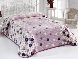 Плед из полиэстера KARVEN SUPER SOFT P948 EVLEN V5-B013 пудра-фиолетовое 220х240