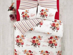 Постельное белье из ранфорса IRINA HOME BLANCIA kirmizi 50х70 (2шт) евро