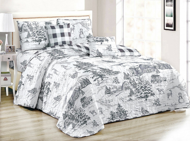 Покрывало с наволочками из полиэстера TANGO PATCHWORK PW444-88 230х250