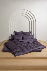 Постельное белье с простыней на резинке 160х200 GERMAN GRASS VIOLET BRILLIANT GRASS 50х70 (2шт), 70х70 (2шт) семейное