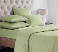 Пододеяльник из страйп-сатина SAILID ST-7-210х230 светло-зеленый 210х230