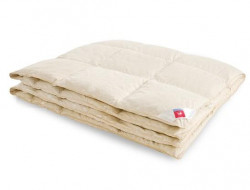 Одеяло пуховое кассетное Легкие Сны КАМЕЛИЯ шампань 200х220 теплое