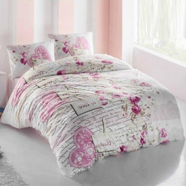 Постельное белье из ранфорса IRINA HOME SERENAY pembe 50х70 (2шт) евро