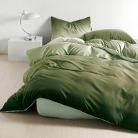 Постельное белье из микросатина TANGO градиент зеленый 70х70 (2шт) 2-спальное