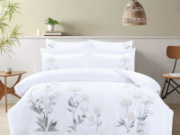 Постельное белье из египетского хлопка с вышивкой ASABELLA Кляйн Винтерберг 50х70 (2шт) и 70х70 (2шт) евро