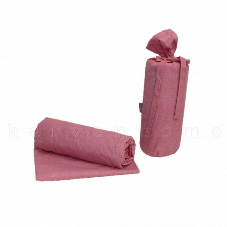 Простыня на резинке из поплина SAREV BAZAAR P940 TEO V4 GULKURUSU 160х200х30 с наволочками 50х70 (2шт)