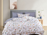 Постельное белье из египетского хлопка Premium ASABELLA Весенняя симфония 50х70 (2шт) и 70х70 (2шт) семейное