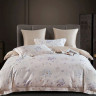 Постельное белье из египетского хлопка Premium ASABELLA Акварельные бутоны 50х70 (1шт) и 70х70 (1шт) 1,5-спальное