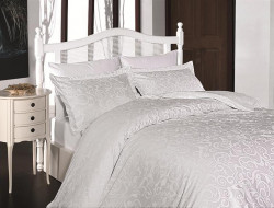 Постельное белье из сатина KARVEN N026 SWETA WHITE 50х70 (2шт), 70х70 (2шт) семейное