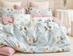 Постельное белье двухстороннее из твил-сатина SAILID BP-131-1 1,5-спальное