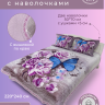 Покрывало из сатина стеганное с вышивкой DIVA AFRODITA PREMIUM 302 МЭРИ 220х240 с наволочками 50х70 (2шт)