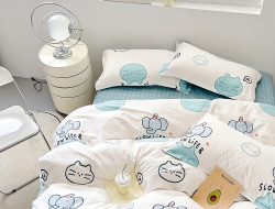 Постельное белье из твил-сатина TANGO slowlife 70х70 (2шт) 1,5-спальное