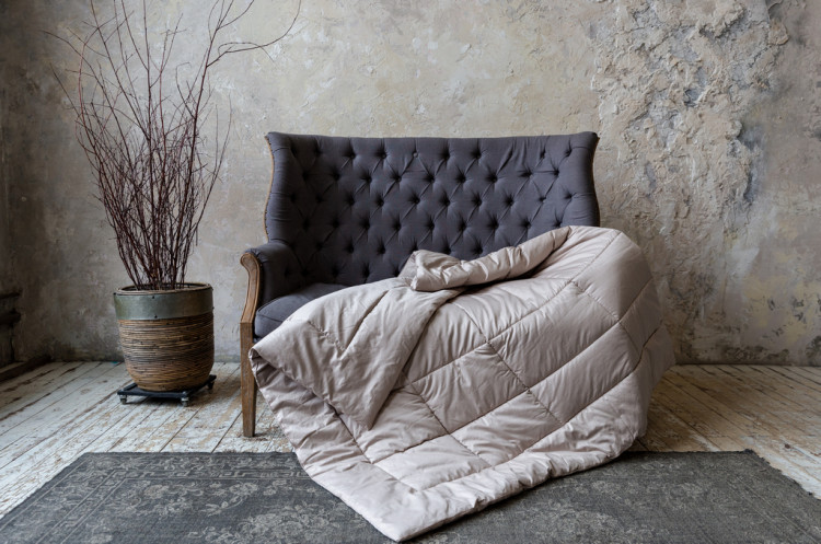 Одеяло стеганое GERMAN GRASS ALMOND WOOL GRASS 200х200 всесезонное