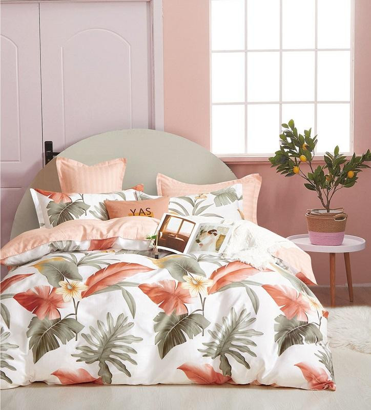 Постельное белье двухстороннее из твила TANGO парадис 70х70 (2шт) 2-спальное