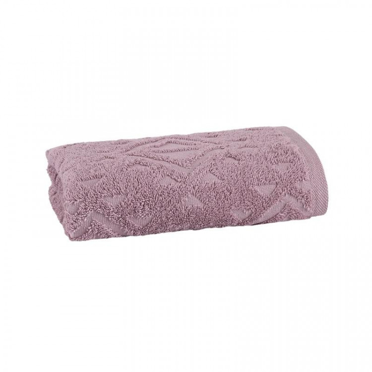 Полотенце махровое TAC JACQUARD LILAC сиреневое 50х90