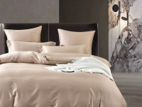 Постельное белье фланелевое из тенсела ASABELLA Теплый песок 50х70 (2шт) и 70х70 (2шт) евро