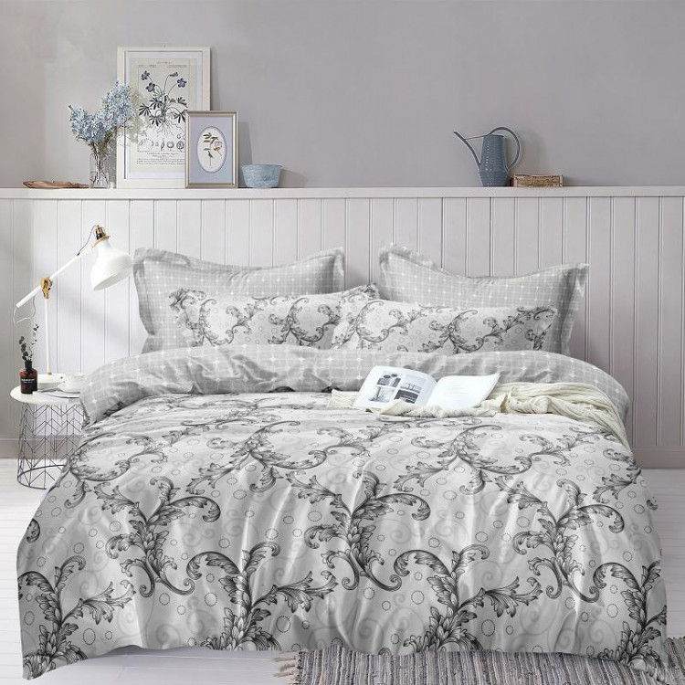 Постельное белье из микросатина TANGO вензеля 50х70 (2шт) 2-спальное