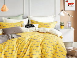 Постельное белье из сатина TANGO лисы 70х70 (2шт) 1,5-спальное