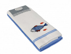 Набор кухонных полотенец хлопковых KARVEN HM770 ASKILI MUTFAK mavi-beyaz V5 40х60 (2шт)