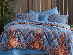 Постельное белье из фланели SAREV YAKUT MAVI 1,5-спальное