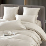 Постельное белье фланелевое из тенсела ASABELLA Взбитые сливки 50х70 (2шт) и 70х70 (2шт) евро