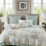 Постельное белье фланелевое из тенсела ASABELLA Бабочки в цветах 50х70 (2шт), 70х70 (2шт) евро