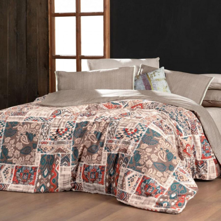 Постельное белье из фланели SAREV MAVERA KAHVE 1,5-спальное