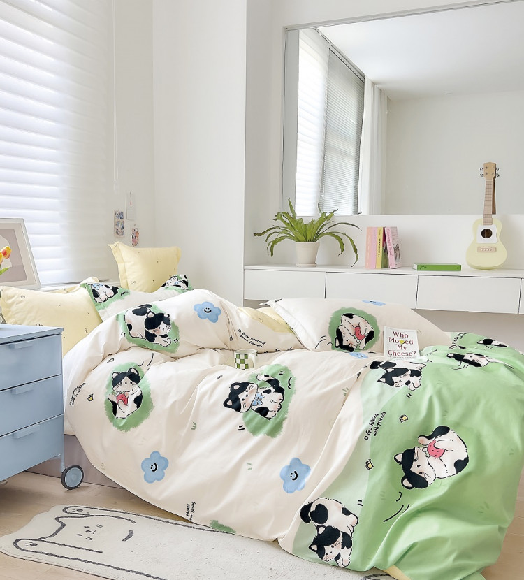 Постельное белье из твил-сатина TANGO мур-мяу 70х70 (2шт) 1,5-спальное