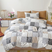 Постельное белье из сатина TANGO пэчворк 50х70 (2шт) 2-спальное