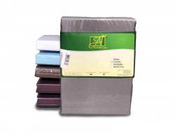 Комплект сатиновых наволочек АЛЬВИТЕК темно-серый 70х70 (2шт)