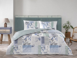 Постельное белье из ранфорса TAC RANFORCE ELOISE синее 1,5-спальное