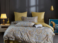 Постельное белье из египетского хлопка Premium ASABELLA 2145-6 50х70 (2шт) и 70х70 (2шт) евро