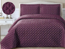 Покрывало с наволочками тонкое из велюра TANGO FRENCH CROWN FC-09 240х260