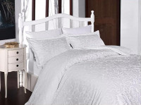 Постельное белье из сатина KARVEN N021 SWETA WHITE 50х70 (2шт), 70х70 (2шт) евро