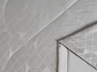 Постельное белье с двумя летними одеялами из египетского хлопка Premium ASABELLA Бежевая пудра 50х70 (2шт) семейное