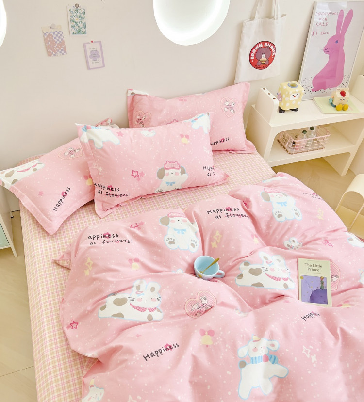 Постельное белье из твил-сатина TANGO happiness 50х70 (2шт), 70х70 (2шт) евро