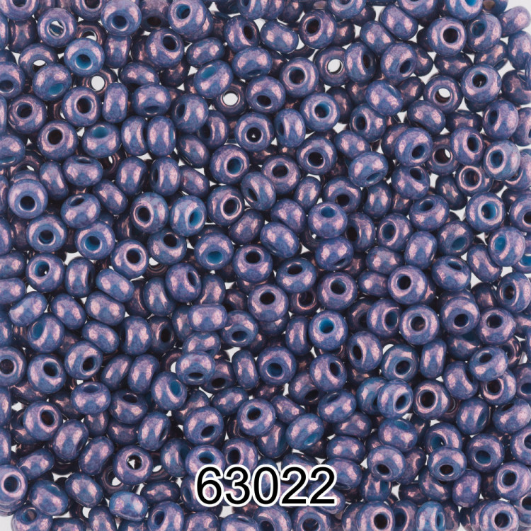 Бисер PRECIOSA (Чехия) круглый 7 10/0 2.3 мм 500 гр 63022 (Ф464) сине-сиреневый