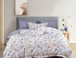 Постельное белье из египетского хлопка Premium ASABELLA Весенняя симфония 50х70 (2шт) и 70х70 (2шт) евро