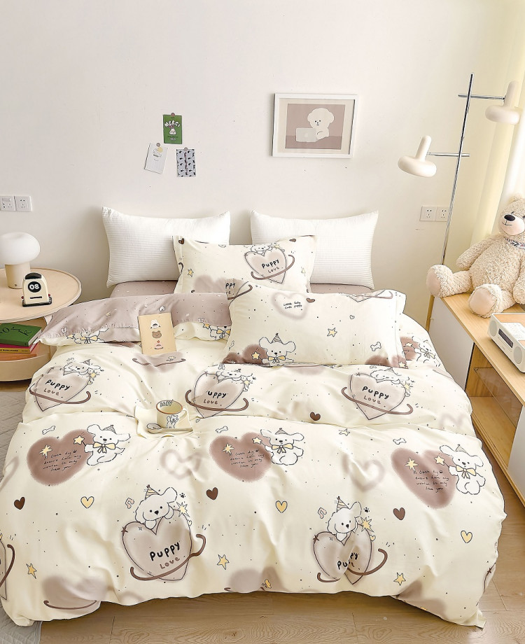 Постельное белье из твил-сатина TANGO puppy love 70х70 (2шт) 2-спальное