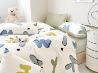 Постельное белье из твил-сатина TANGO буквы 70х70 (2шт) 2-спальное