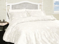 Постельное белье из сатина KARVEN N021 CARMINA WHITE 50х70 (2шт), 70х70 (2шт) евро